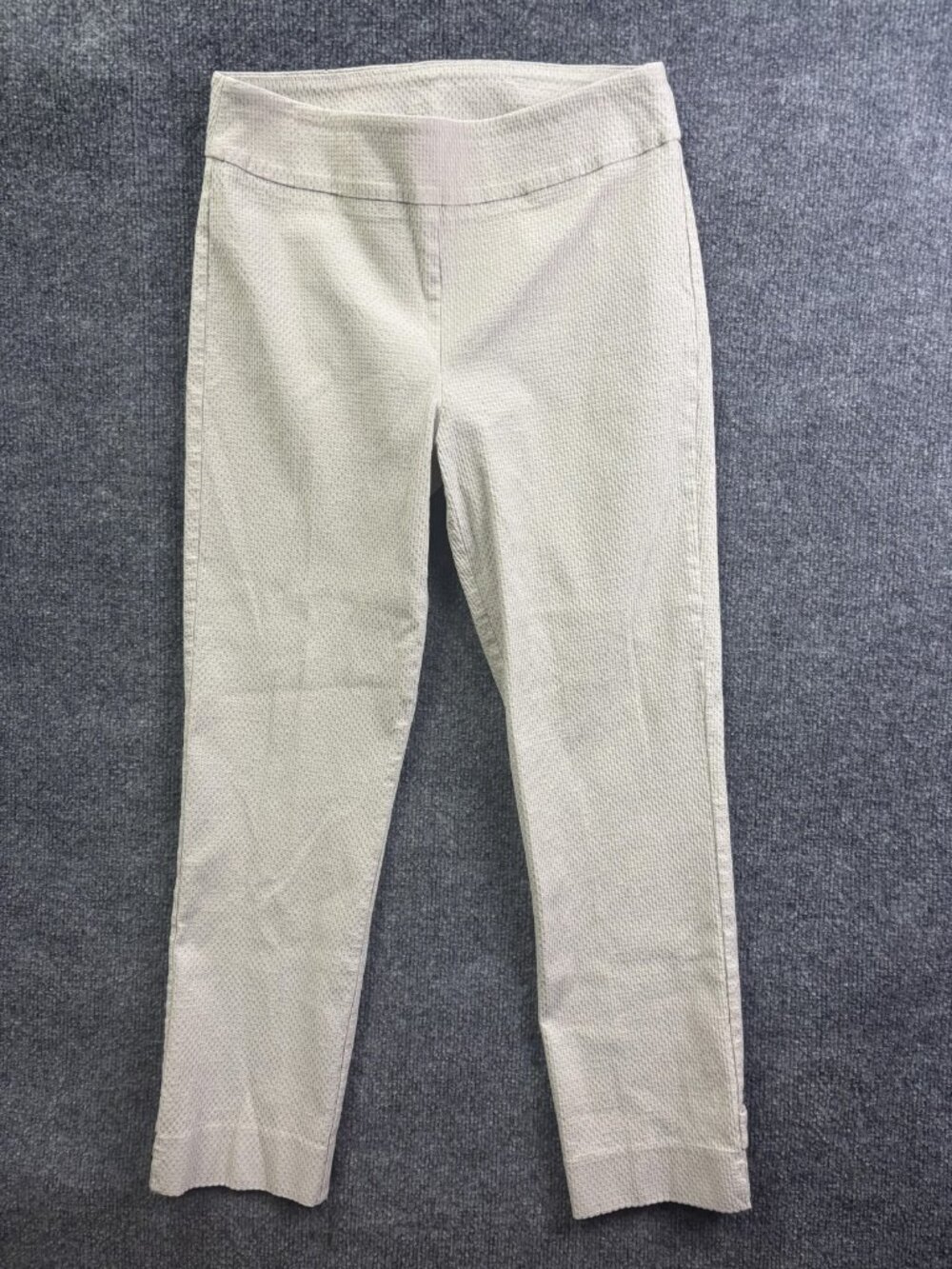 Joseph Ribkoff Pants Womens 29x25 Beige‎ Textured Knit Ankle Slim Pull On